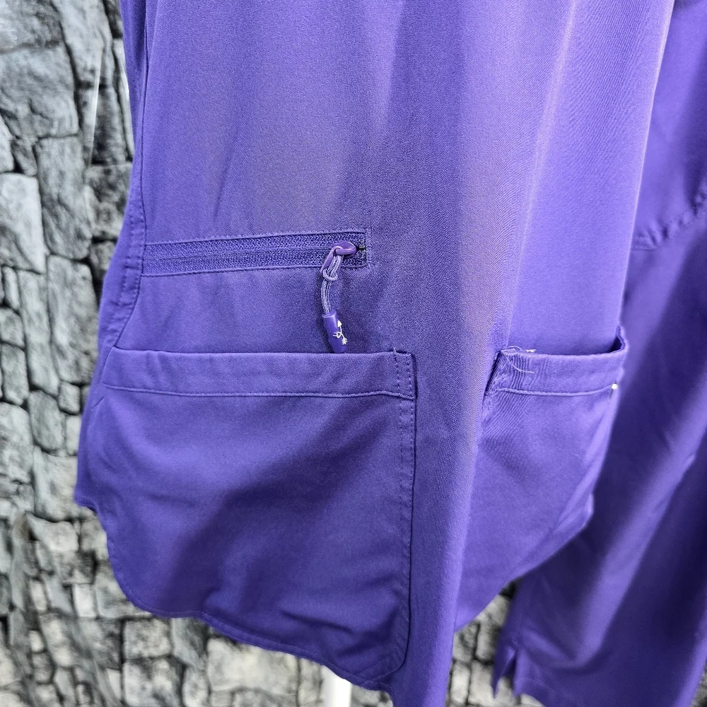 Ava Therese XS Purple Scrub Set - Picture 3 of 12